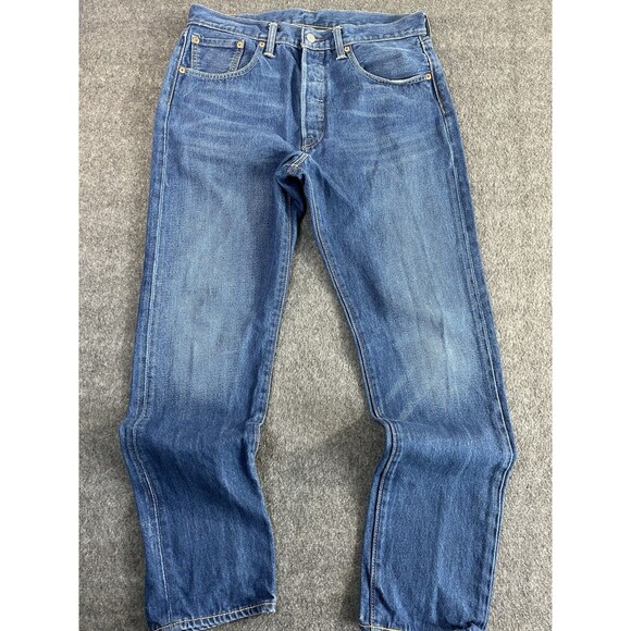 Levi's 501 CT Customized Tapered Original Jeans Blue Denim Cotton 32x32 (32x31) - Picture 1 of 13